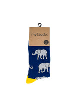 Load image into Gallery viewer, Elephant Socks by Inverloch Diabetic Unit Auxiliary

