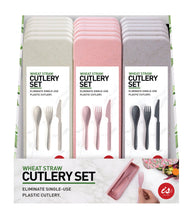 Load image into Gallery viewer, Wheat Straw Cutlery Set of 3
