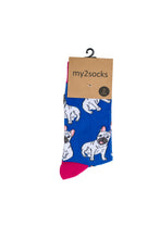 Load image into Gallery viewer, French Bulldog Socks by Inverloch Diabetic Unit Auxiliary
