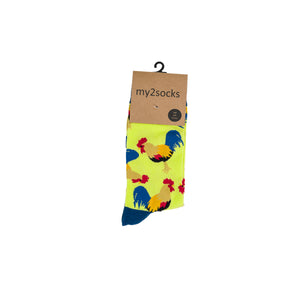 Rooster Socks by Inverloch Diabetic Unit Auxiliary